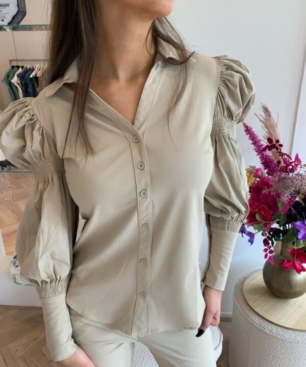 Y-Conic - Blouse sand Balloon Sleeve