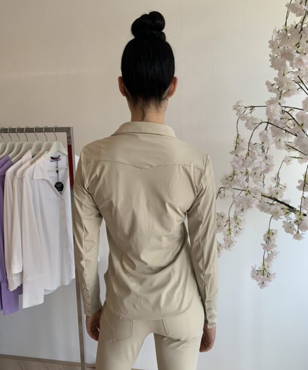Y-Conic Shantionea Blouse Travelstof Sand