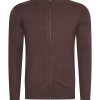 Mi Piace Heren - Cardigan Zip - Espresso
