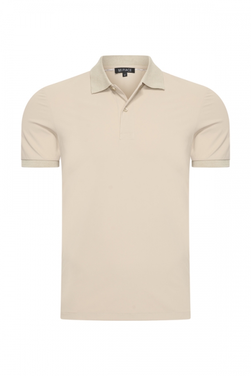 Mi Piace Heren - Men Polo Shirt - Sand