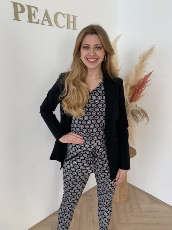 Lady Day – Blazer Blaka – Black Travelstof Kleding