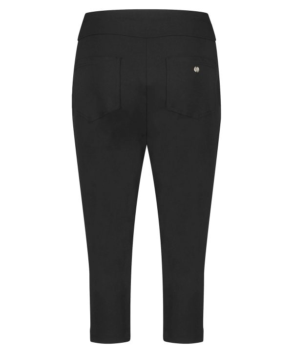 Lady Day - Trouser Capri - Black - Comfortable women's trousers Travel fabric Black