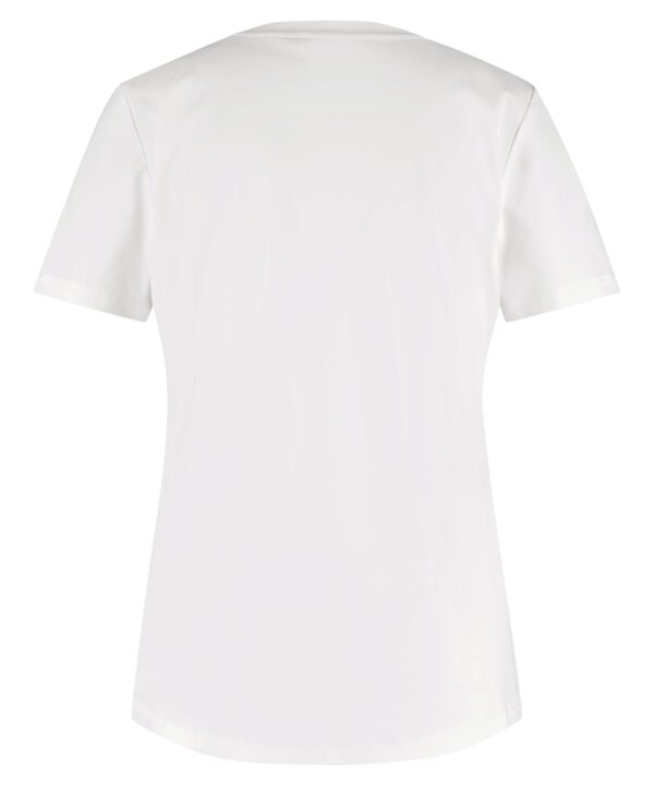 Lady Day - T-Shirt Tee V White Travelstof Wit Shirt