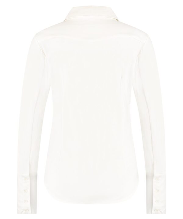 Lady Day - Blend Blouse - Off-White Travelstof