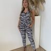 Lady Day | Jumpsuit Juuls - Fade Animal Travelstof
