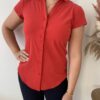 Lady Day - Shantionea Blouse Cap - Red Travelstof