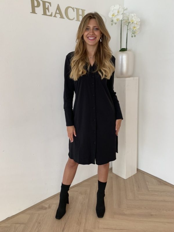 Lady Day | Dress Bella - Black Travelstof Jurk