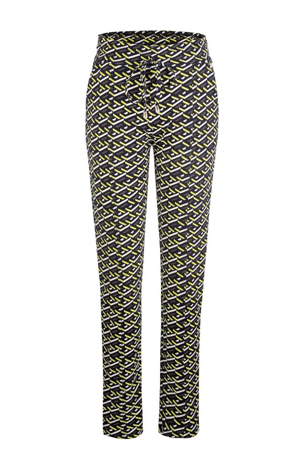 Aime - Mace Jogger - Retro Print Travelstof