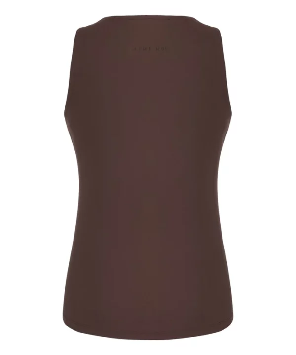 Aime | Grace Top - Cacao Brown Travelstof