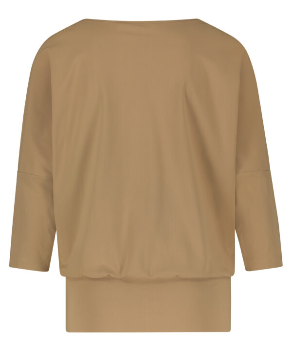 Lady Day | Camel Blouse Shirlyn - Black Travelstof Top