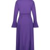 Lady Day | Dress Darcy - Purple Travelstof Paars