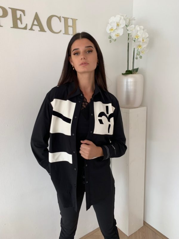 Zoë Blouse White - ZIP73 Travelstof