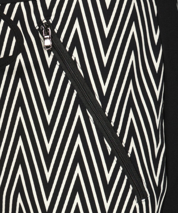 Lady Day | Timmy Trouser - White Zigzag Travelstof