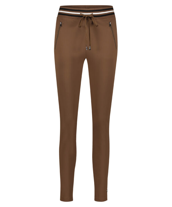Lady Day | Peggy Trouser - Tobacco Travelstof