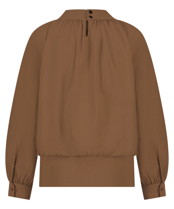 Lady Day | Blouse Trinny - Tobacco Travelstof