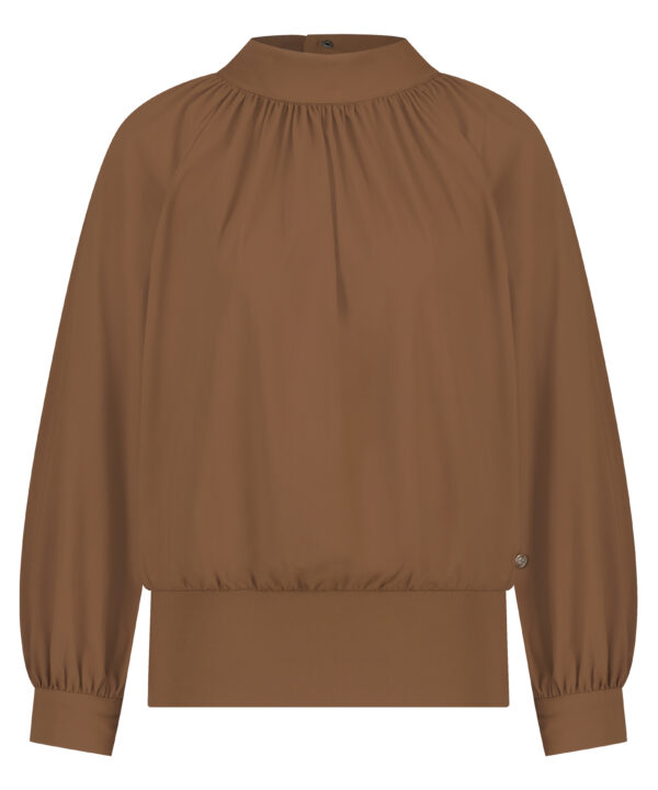 Lady Day | Blouse Trinny - Tobacco Travelstof