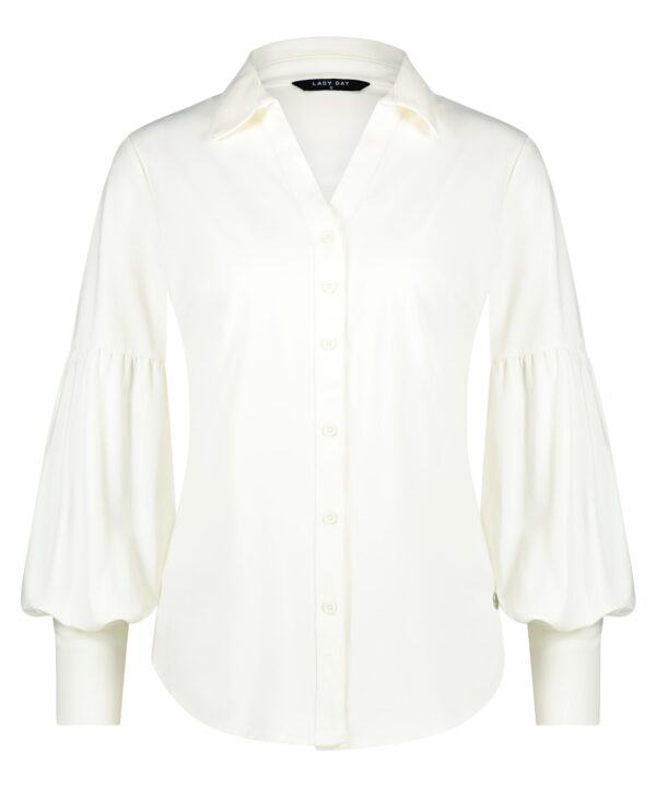 Lady Day - Blouse Bally - Off White Travelstof