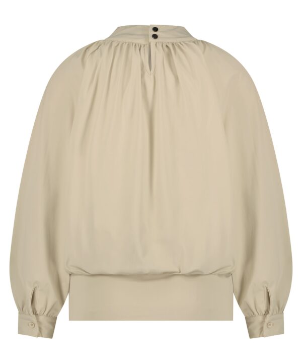 Lady Day | Blouse Trinny - Sand - Damesblouse van Travelstof