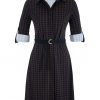 Aime - Marylin Dress - Points Print - Travelstof