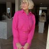 Triple Nine - Blouse basics half moon - Fuchsia