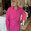 Triple Nine - Blouse basics half moon - Fuchsia