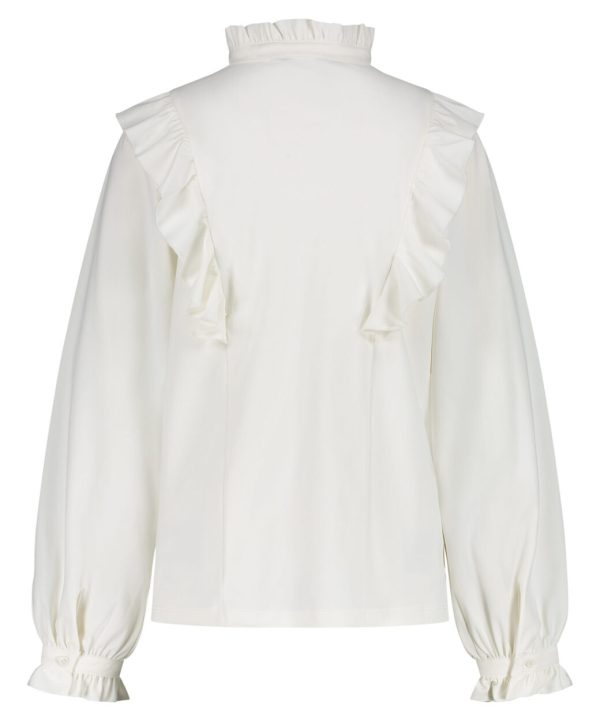 Lady Day - Beau Off White Blouse- Travel fabric Clothing