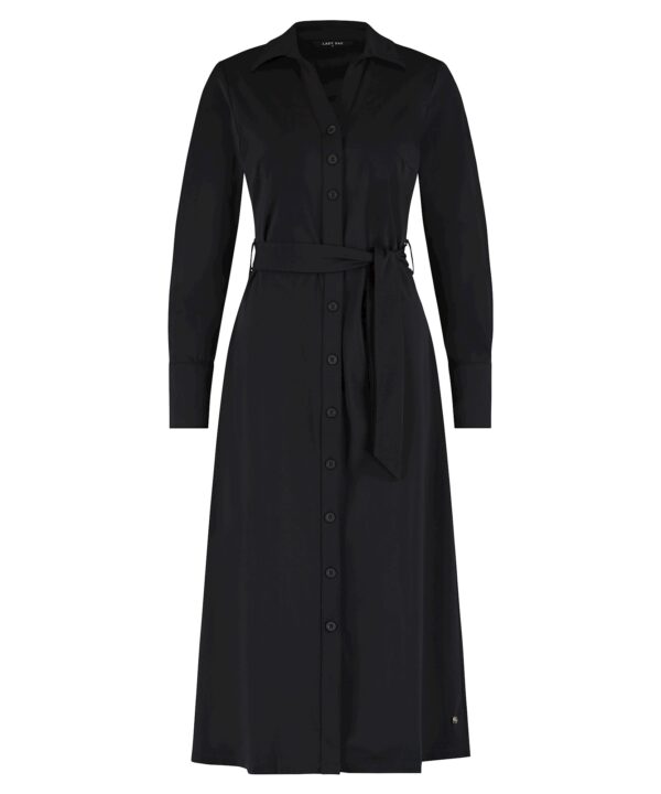Lady Day | Dress Dantionea - Black. Chique Damesjurk van Travelstof Zwart