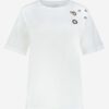 NIKKIE- Eyelet T-Shirt - Star White