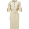 ZIP73 | Viola Dress - Champagne Travelstof
