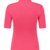 NIKKIE- Cutout N Rib Top - Fuchsia