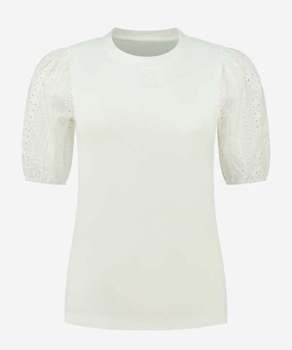 NIKKIE- Modern Sleeve T-Shirt - Star White