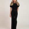 NIKKIE- Modern Sleeve T-Shirt - Black