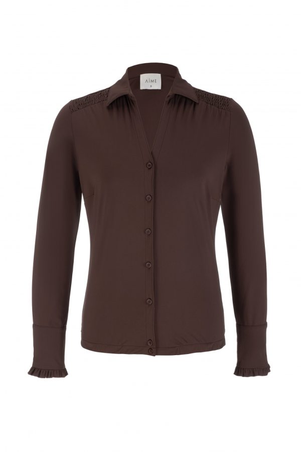 Aime - Sarah Blouse - Cacao Brown