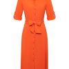 Aime Balance | Nina Dress - Coral - Damesjurk Travelstof