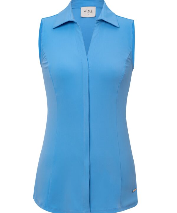 Aime Balance | Britte Top - Bluewish - Comfortabele damestop