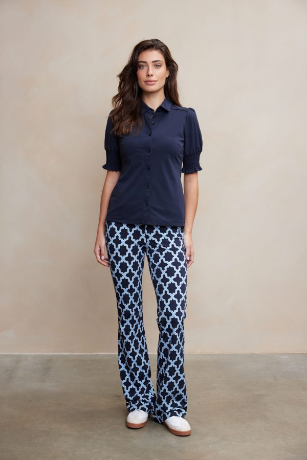 Aime | Serena - Marrakech Dark Blue | Travel fabric - Tomorrow at home - Blue - Women's Clothing -. Aime Balance