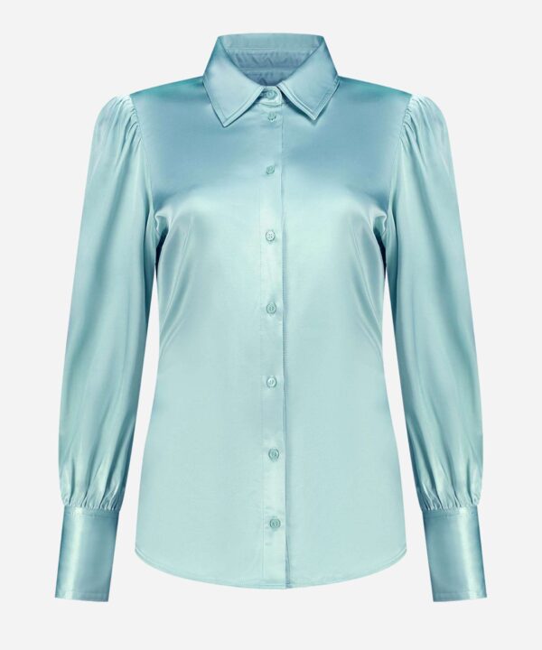 Fifth House - Suz Puff Blouse -Lagoon Green