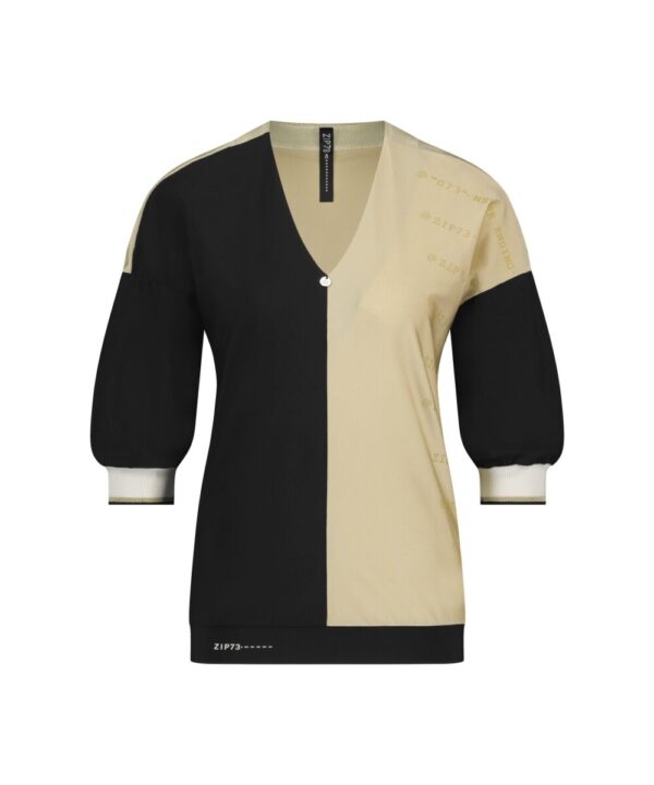 ZIP73 | Top Letters - Zwart/Goud - Comfortabele Travelstof