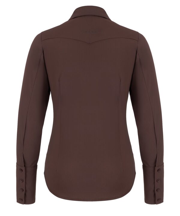 Aime Balance | Vera Blouse - Cacao Brown - Travelstof