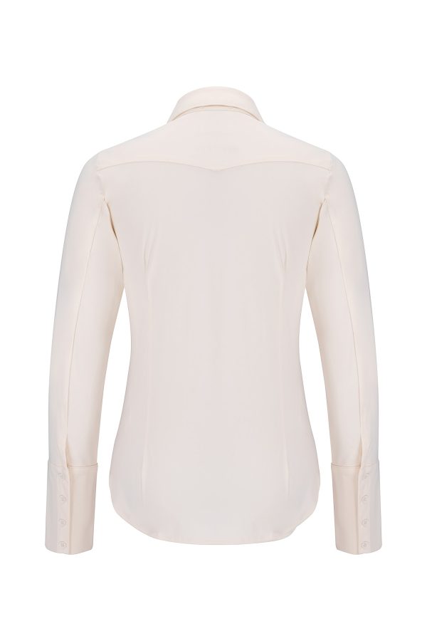 Aime Balance | Vera Blouse - Latte - Travelstof