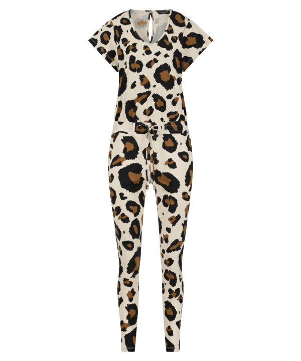 Lady Day | Jumpsuit Jill - Big Leopard | Travelstof voor Dames Jumpsuit