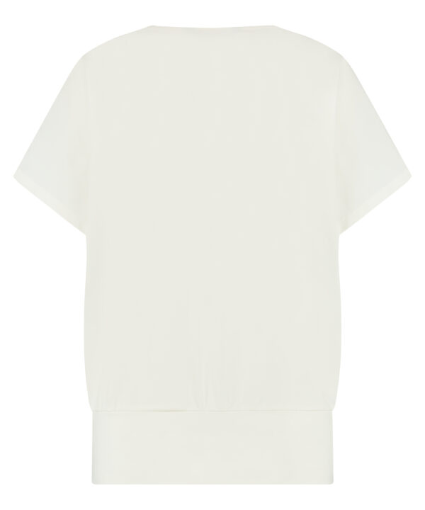 Lady Day - Top Tanny - Off White - Comfortabele damestop van Travelstof Wit