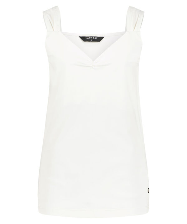 Lady Day - Top Tinley - Off White - Comfortabele damestop