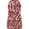 Lady Day - Top Tinka - Pink Paint- Comfortabele damestop van Travelstof in Dessin/Print Roze