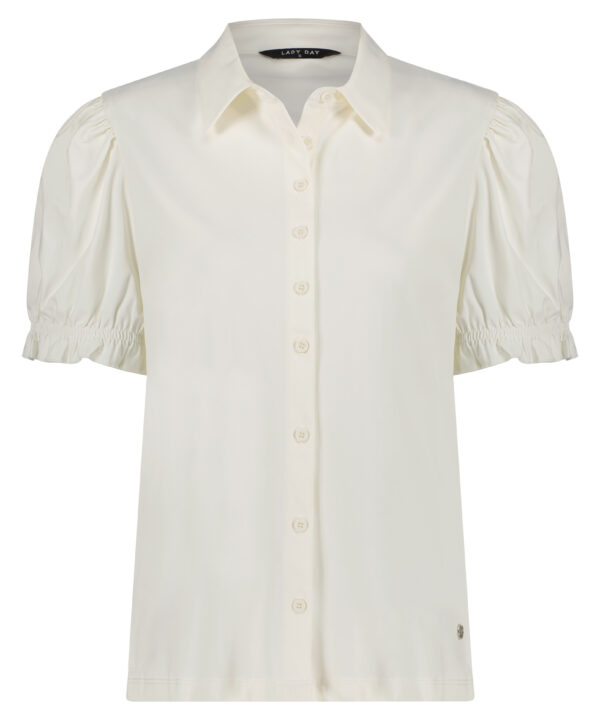 Lady Day - Britta Blouse - Off White - Travelstof Damesblouse