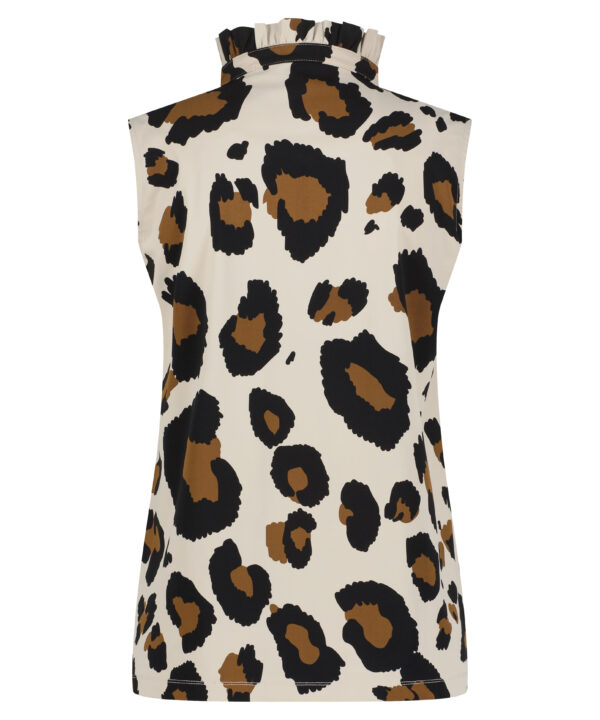 Lady Day - Betty Blouse - Big Leopard | Travelstof Damesblouse Kleding in Dessin Leopard