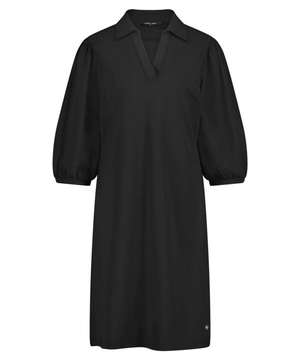 Lady Day | Dress Daisy - Black | Chique Damesjurk Travelstof Zwart