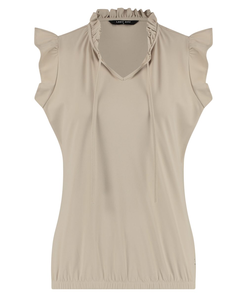 Lady Day | Blouse Bayla - Sand - Travelstof