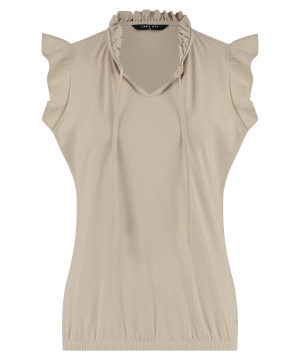 Lady Day | Blouse Bayla - Sand - Travelstof