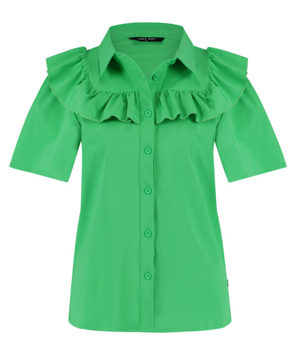 Lady Day - Belle Blouse - Island green - Travelstof Damesblouse